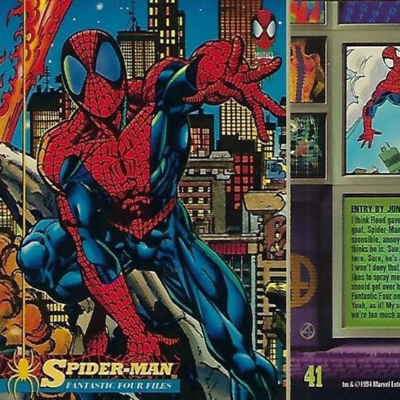 1994 Fleer - The Amazing Spider-Man - Spider-Man Fantastic Four Files - Picture 3 of 6